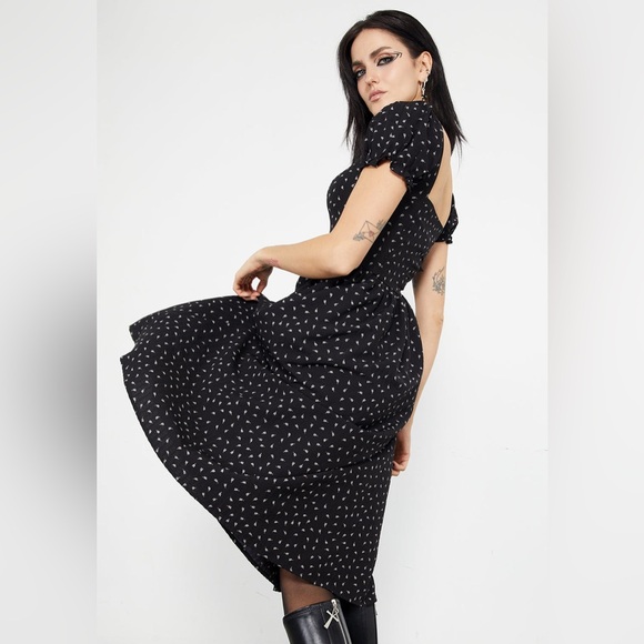 Disturbia Mortem Floral Print Midi Dress US 16 / UK 20 - Picture 3 of 11